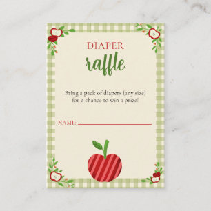 Carte D'accompagnement Bébé Chéri Fête de Naissance Tirage au Sort de Cou