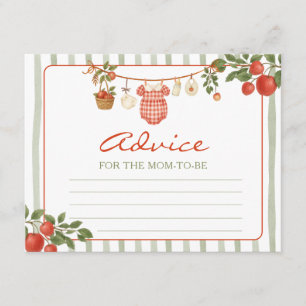 Carte D'accompagnement Bébé Chéri Fête Prénatale Conseils Pour Maman