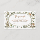 Carte D'accompagnement Bébé d'hiver C'est froid à l'extérieur du chapeau (Devant)