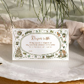 Carte D'accompagnement Bébé d'hiver C'est froid à l'extérieur du chapeau