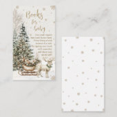 Carte D'accompagnement Bébé d'hiver Il fait froid, Baby shower de flocons (Devant / Derrière)