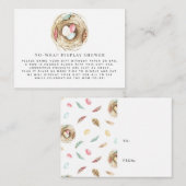 Carte D'accompagnement Bébé du printemps | Pas d'insertion de douche d'af (Devant / Derrière)