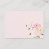 Carte D'accompagnement Bébé en fleur Baby shower Déchets Raffle (Dos)