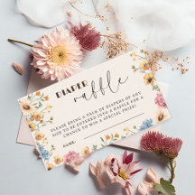 Bébé en fleur Baby shower floral Déchets Raffle