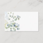 Carte D'accompagnement Bébé en fleur bleu Baby shower jeu de tombola (Dos)