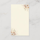 Carte D'accompagnement Bébé En Fleur Boho Baby shower Neutre, Blessure (Dos)