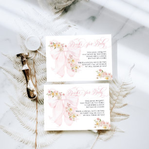 Carte D'accompagnement Bébé en Fleur Bow Printemps Jardin Fille Baby show