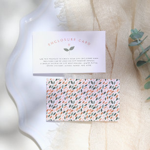 Carte D'accompagnement Bébé En Fleur Coeur Plante Boîtier Baby shower