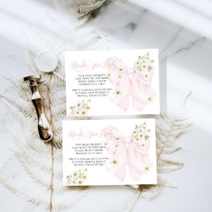 Carte D'accompagnement Bébé en Fleur Daisy Baby shower de fille de garçon