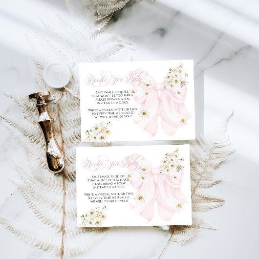 Carte D'accompagnement Bébé en Fleur Daisy Baby shower de fille de garçon