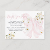 Carte D'accompagnement Bébé en Fleur Daisy Baby shower de fille de garçon (Devant)