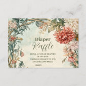 Carte D'accompagnement Bébé en fleur Fleur sauvage Floral Diapper Raffle (Devant)