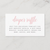 Carte D'accompagnement Bébé en Fleur Floral Fille Baby shower (Devant)