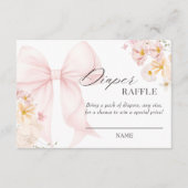Carte D'accompagnement Bébé en fleur rose chou Raffle (Devant)
