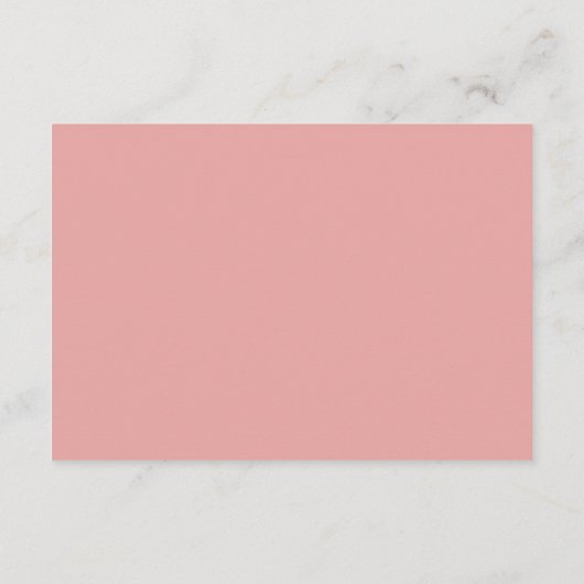 Carte D'accompagnement Bébé en fleur rose chou Raffle (Dos)