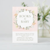 Carte D'accompagnement Bébé en fleurs Livres de douche pour bébé (Debout devant)