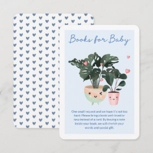 Carte D'accompagnement Bébé en fleurs Livres de plantes en pot pour bébé
