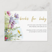 Carte D'accompagnement Bébé en fleurs | Spring Floral Books for Baby (Devant)