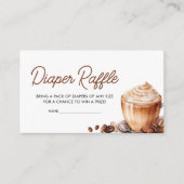 Carte D'accompagnement Bébé est en train de brasser Café Bean Déchet Raff (Devant)