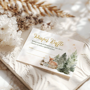 Carte D'accompagnement Bébé froid à l'extérieur du Baby shower d'hiver de