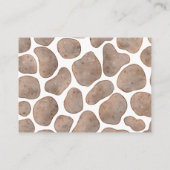 Carte D'accompagnement Bébé Giraffe Billet de tombola Neutral (Dos)