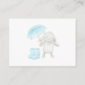 Carte D'accompagnement *~* Bébé Lapin Bottes de Pluie Apporte un Livre (Dos)