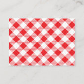 Carte D'accompagnement Bébé Livres pour bébés en tranches blanches rouges (Dos)