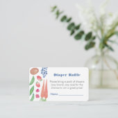 Carte D'accompagnement Bébé local Grown Garçon Douche Déchets Raffle (Debout devant)