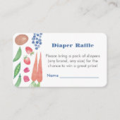 Carte D'accompagnement Bébé local Grown Garçon Douche Déchets Raffle (Devant)