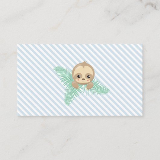 Carte D'accompagnement Bébé mignon foulard rabat Baby shower de billet (Dos)