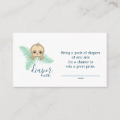 Carte D'accompagnement Bébé mignon foulard rabat Baby shower de billet (Devant)