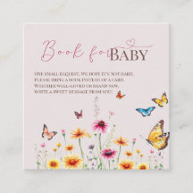 Bébé papillon fleur sauvage dans le Baby shower en