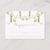 Carte D'accompagnement Bébé Petit Pois Fille Dans Un Jardin De Poitrine B (Devant)