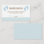 Carte D'accompagnement Bébé Pieds Baby shower Déchets Raffle Billets (Devant / Derrière)
