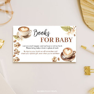 Carte D'accompagnement Bébé prépare du café Livres pour bébé pour la fête
