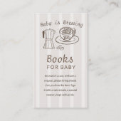 Carte D'accompagnement Bébé prépare la cafetière  (Devant)