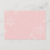 Carte D'accompagnement Bébé rose c'est froid dehors de la couche bébé Raf (Dos)