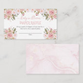 Carte D'accompagnement Bébé rose en fleur de fleur de couches de fleur (Devant / Derrière)