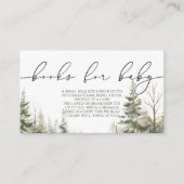 Carte D'accompagnement Bébé son froid à l'extérieur Baby shower demande d (Devant)