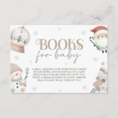 Carte D'accompagnement Bébé son froid à l'extérieur Baby shower demande d (Devant)