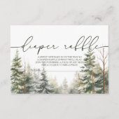 Carte D'accompagnement Bébé son raffle de couche de Baby shower froid à l (Devant)