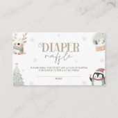 Carte D'accompagnement Bébé son raffle de couche de Baby shower froid à l (Devant)
