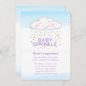 Carte D'accompagnement Bébé sprinkbook compétition nuage jimmies (Devant / Derrière)