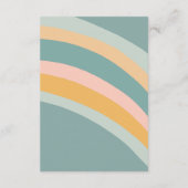 Carte D'accompagnement BÉBÉ SPRINKLE Nuages Rainbow Cute QR CODE Personna (Dos)