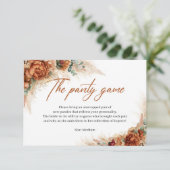 Carte D'accompagnement Bech tropical terrascotta verdure Le jeu de culott (Debout devant)