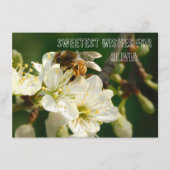 Carte D'accompagnement Bee & Blossom | Personalized Name Greeting Car (Devant)