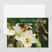 Carte D'accompagnement Bee & Blossom | Personalized Name Greeting Car (Devant / Derrière)