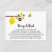 Carte D'accompagnement *~* Belle Bee Baby shower Bee Hive Apporter Un Liv (Devant)