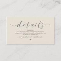 Belle Crème Grise, Mariage Détails du site