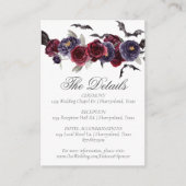 Carte D'accompagnement Belle déplaisante | Détails de la florale foncée e (Devant)